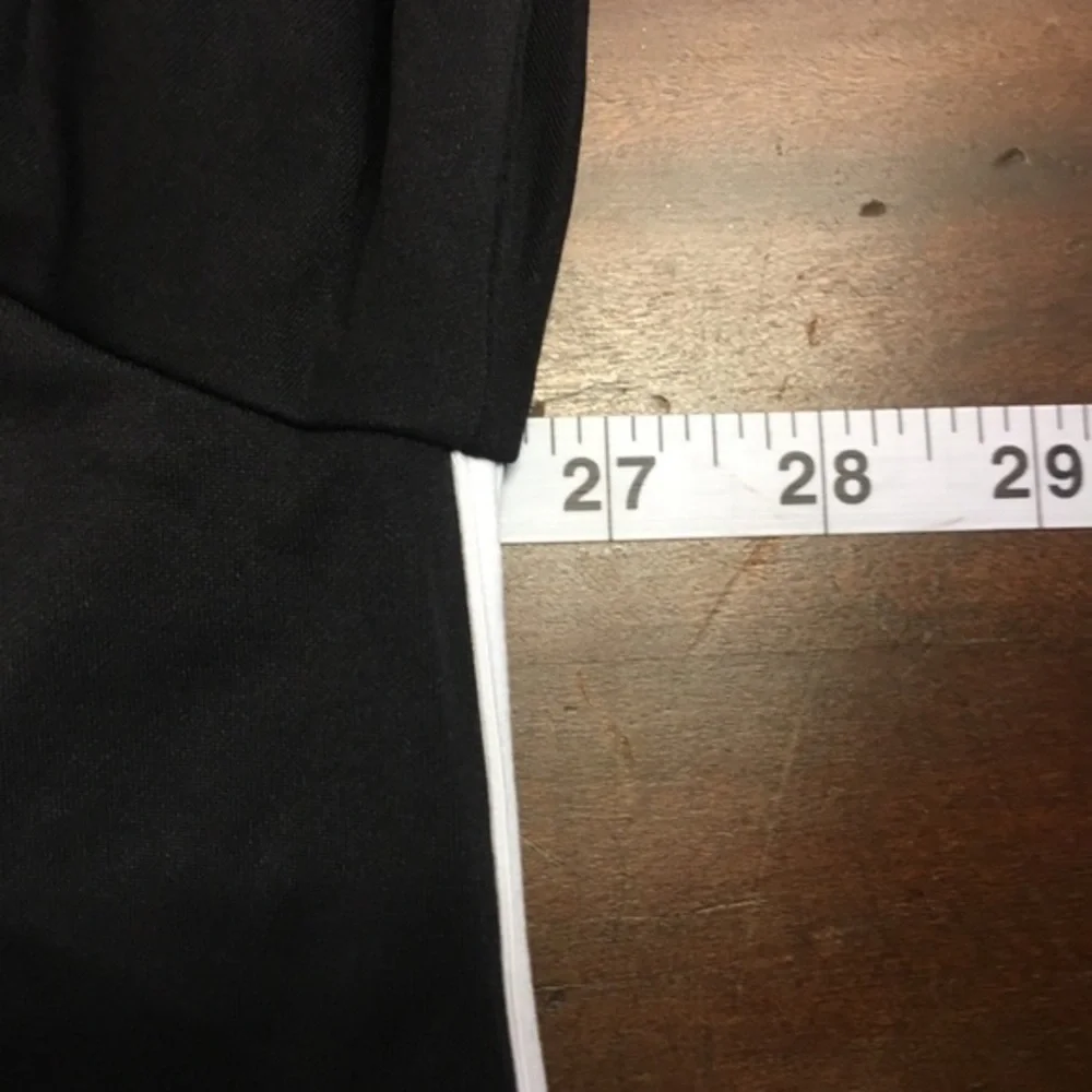 Lands' End Track Jacket Black White M‎